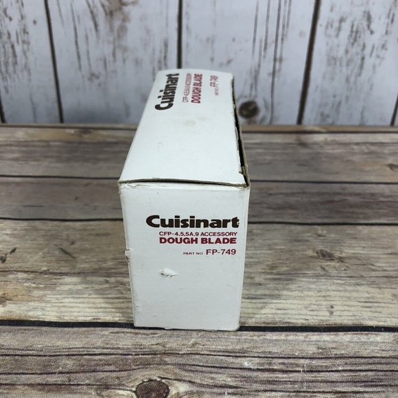 VINTAGE NEW Cuisinart Dough Blade FP-749 Original Box Accessory Attachment - Picture 6 of 10